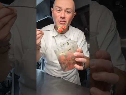 A delicious watermelon salad