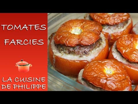 Stuffed tomatoes with meat