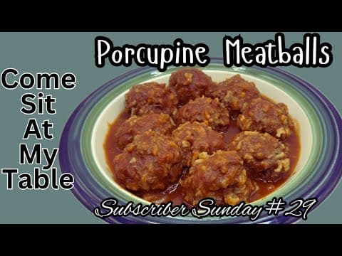 Porcupine Meatballs- Easy to Make - A Slightly Different Version of a Traditional Meatball