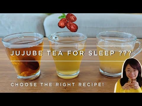 3 Jujube (red dates) tea recipes for sleep. Which one suits you? What recipe is not for sleep? 安眠红枣茶