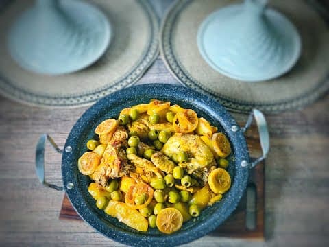Chicken with potatoes, preserved lemon and olives - Maghreb Main Course Chicken with potatoes, preserved lemon and olives - Delicious Maghreb main course with medium difficulty. Perfect recipe converted from YouTube video to PDF format.