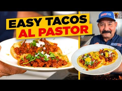 Quick & Easy Ground Pork Tacos Al Pastor