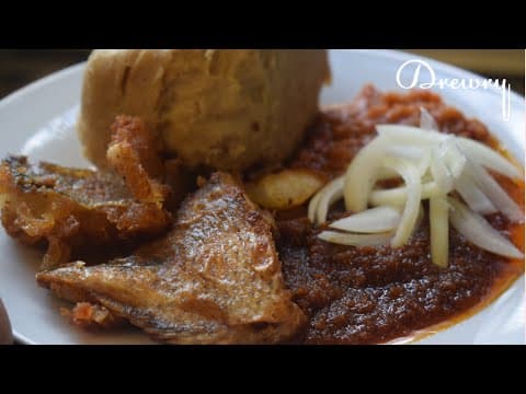 Spicy Fried Fish with African Sauce (cod and tilapia)