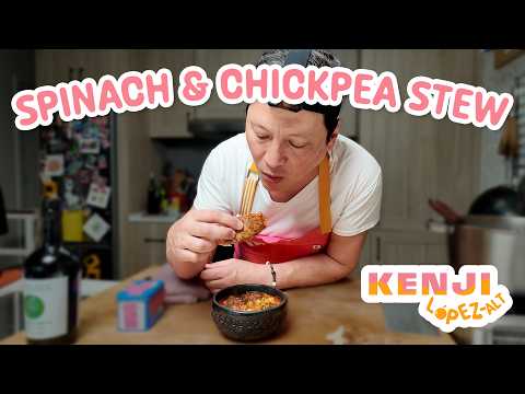 This Spinach and Chickpea Stew is my Go-To Crowd Pleaser