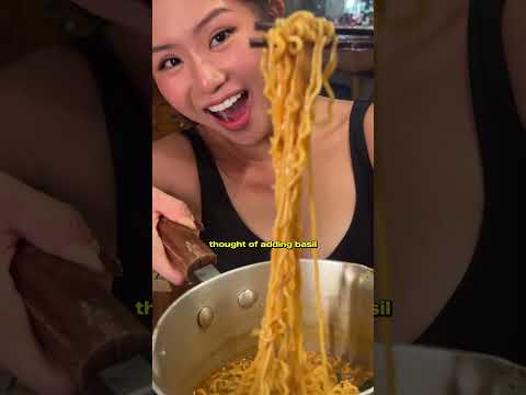 Tomato Ramen with Parmesan Egg Yolk