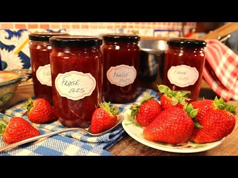 Confiture de fraises légère à faible teneur en matières grasses