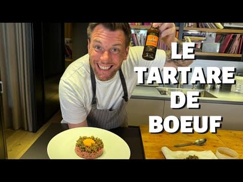 Tartare de bœuf taillé au couteau