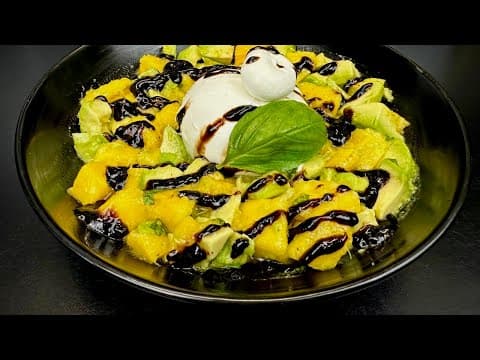 Summer Mango, Avocado and Burrata Salad