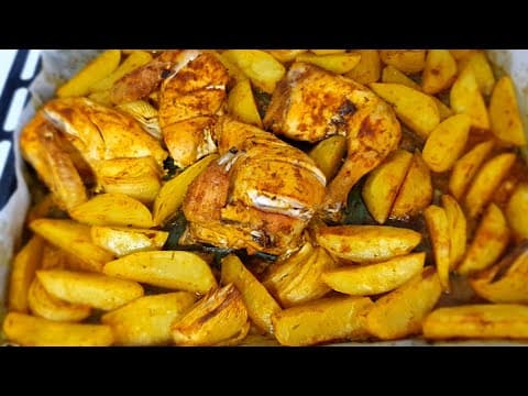 Oven Chicken and Potatoes - French Main Course Oven Chicken and Potatoes - Delicious French main course with easy difficulty. Perfect recipe converted from YouTube video to PDF format.