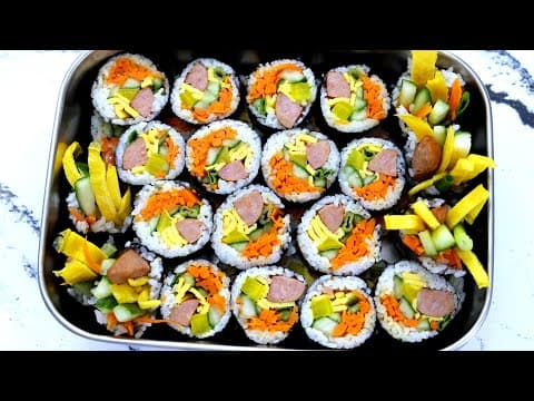 Sausage gimbap (소세지 김밥)