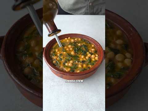 Traditional Spanish Chickpea Stew with Garlic‑Bread Thickener