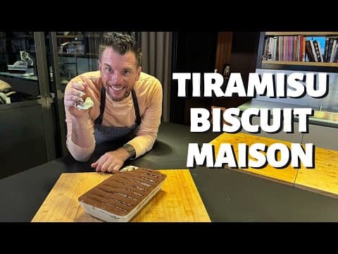 Homemade Tiramisou with a Sheet of Ladyfingers