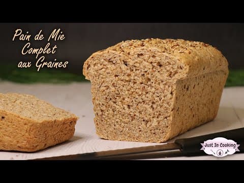 Whole Wheat Sandwich Bread with Seeds