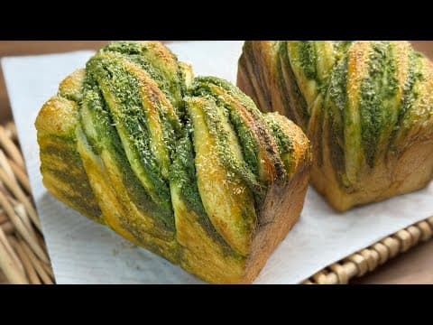 Matcha Coconut Bread Recipe – Soft, Sweet, and Filled with Green Tea & Coconut Flavor 抹茶椰蓉面包