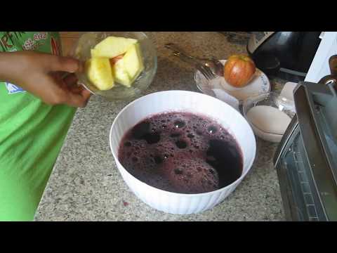 Mint, Pineapple and Apple Bissap Juice