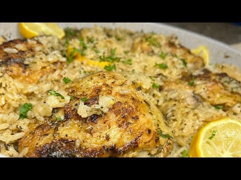 One Pan Lemon & Herb Chicken Rice