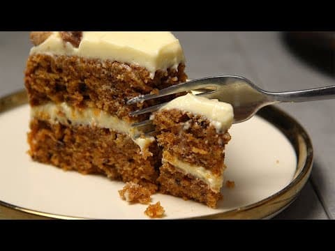 Moist Carrot Cake with Pineapple, Orange Syrup and Cream Cheese Frosting