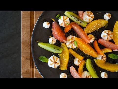 Salade d'agrumes et kiwi à la meringue gingembre citron - French Dessert Salade d'agrumes et kiwi à la meringue gingembre citron - Delicious French dessert with medium difficulty. Perfect recipe converted from YouTube video to PDF format.