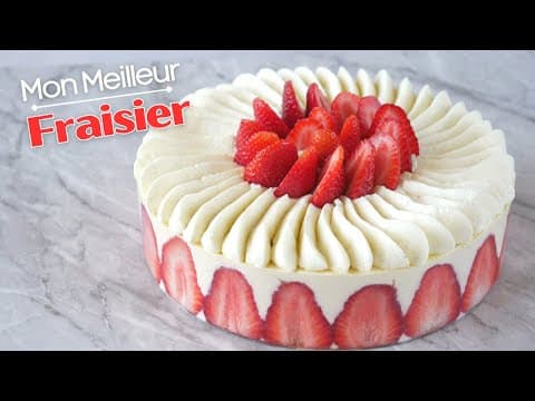 Classic Fraisier with Mascarpone Chantilly