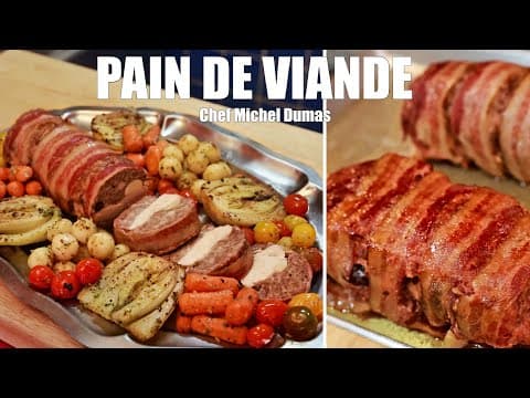 Meatloaf with bourbon and maple syrup sauce - French Main Course Meatloaf with bourbon and maple syrup sauce - Delicious French main course with medium difficulty. Perfect recipe converted from YouTube video to PDF format.