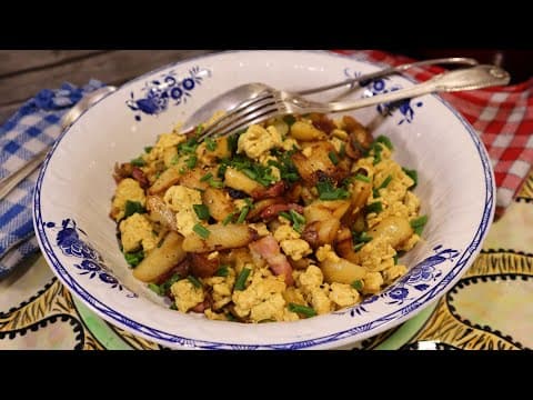 Scrambled Eggs with Potatoes and Bacon - French Main Course Scrambled Eggs with Potatoes and Bacon - Delicious French main course with easy difficulty. Perfect recipe converted from YouTube video to PDF format.