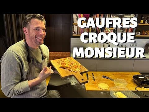 Croque Monsieur with Liège Waffle