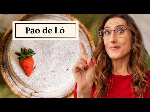 Pão de Ló Fofo com Recheio de Morango e Mascarpone