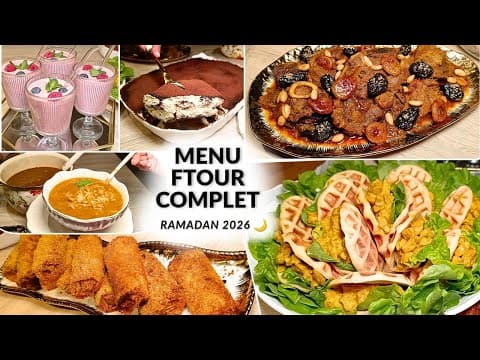 Menu de FTOUR maison : 6 recettes gourmandes pour un ftour réussi ! ✨