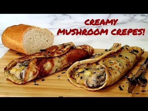 How to make CREAMY MUSHROOM CREPES