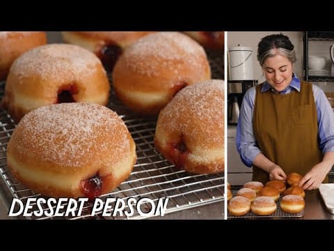 Cherry Cardamom Sugar Brioche Jelly Doughnuts - Jewish Dessert Cherry Cardamom Sugar Brioche Jelly Doughnuts - Delicious Jewish dessert with medium difficulty. Perfect recipe converted from YouTube video to PDF format.