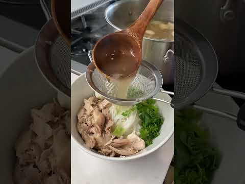 My baby is sick and I’m cooking Chicken Pho for her