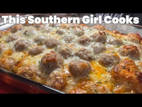 One-pan Meatball Sub Bubble up Bake Recipe - Italian-American | Easy | Serves 4 One-pan Meatball Sub Bubble up Bake - Italian-American recipe that serves 4 people. A easy difficulty cooking recipe converted from YouTube video with complete ingredients and step-by-step instructions.