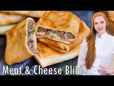 Meat and Cheese Blini