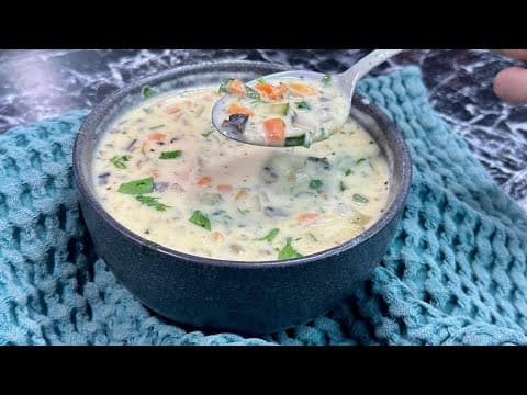 Comforting vegetable and cream soup