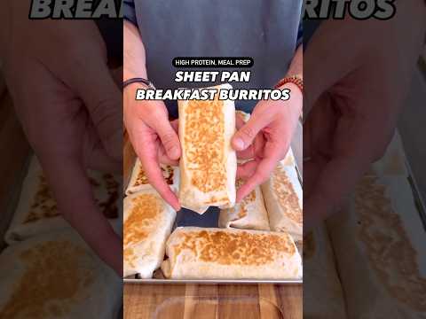 Sheet Pan Breakfast Burritos (High-Protein Meal Prep) - American Breakfast Sheet Pan Breakfast Burritos (High-Protein Meal Prep) - Delicious American breakfast with easy difficulty. Perfect recipe converted from YouTube video to PDF format.
