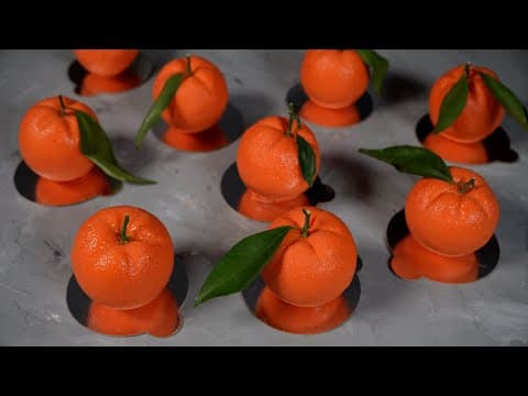🍊 ORANGE-shaped dessert recipe by CEDRIC GROLET