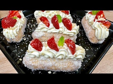 Petits gâteaux à la fraise façon fraisier sans cuisson - French Dessert Petits gâteaux à la fraise façon fraisier sans cuisson - Delicious French dessert with easy difficulty. Perfect recipe converted from YouTube video to PDF format.