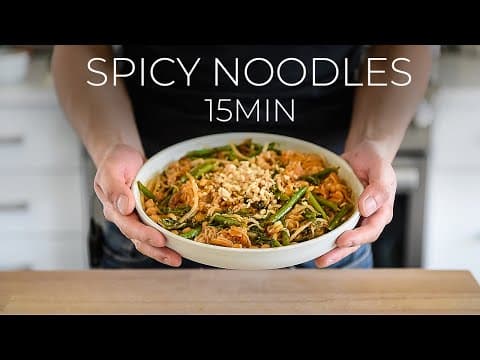 FAST Spicy Red Thai Curry Noodles Recipe
