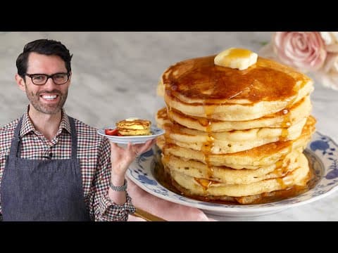 Fluffy Buttermilk Pancakes - American Recipe Fluffy Buttermilk Pancakes - Delicious American recipe with easy difficulty. Perfect recipe converted from YouTube video to PDF format.