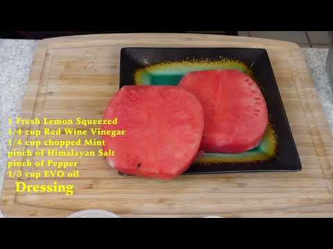 Grilled Watermelon Salad, Summer Salad, Watermelon feta cheese salad, cucumber salad, fruit salad.