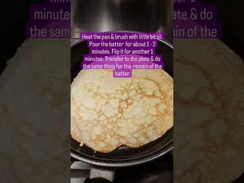 Lemon and Sugar Crepes 🍋