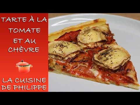 Tarte à la tomate et au chèvre