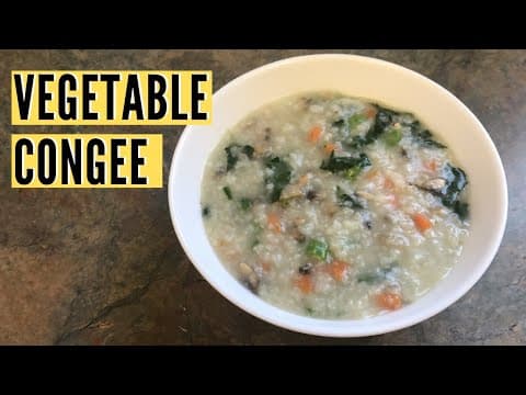 Vegetable Congee - Chinese Breakfast Vegetable Congee - Delicious Chinese breakfast with easy difficulty. Perfect recipe converted from YouTube video to PDF format.
