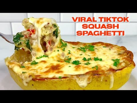 HOW TO MAKE THE VIRAL TIKTOK SPAGHETTI SQUASH RECIPE!