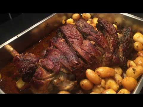 Gigot d'agneau au four