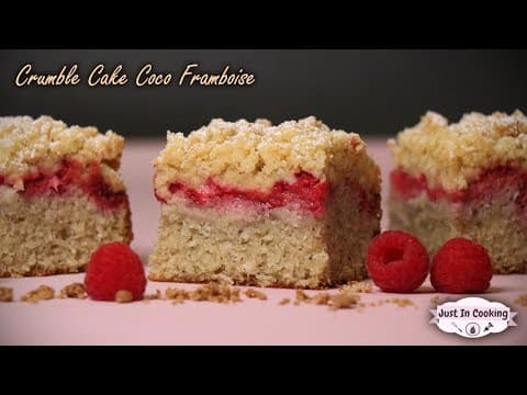 Crumble cake noix de coco et framboise - French Dessert Crumble cake noix de coco et framboise - Delicious French dessert with easy difficulty. Perfect recipe converted from YouTube video to PDF format.