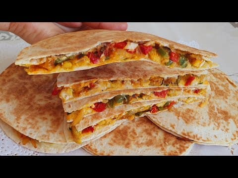 Quesadillas au poulet épicées