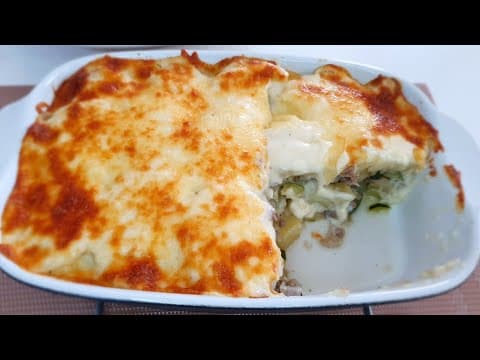 Potato and Zucchini Gratin with Béchamel
