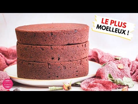 Moist chocolate cake for layer cake - French Dessert Moist chocolate cake for layer cake - Delicious French dessert with medium difficulty. Perfect recipe converted from YouTube video to PDF format.