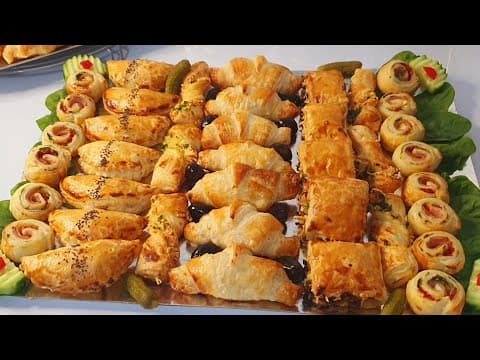 Plateau de mini feuilletés variés